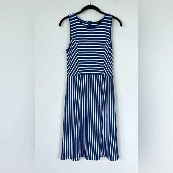 Banana Republic | Dresses | Banana Republic Womens 6 Navy White Striped Fit And Flare Ponte Dress | Poshmark Banana Republic | Dresses | Banana Republic Womens 6 Navy White Striped Fit And Flare Ponte Dress | Poshmark